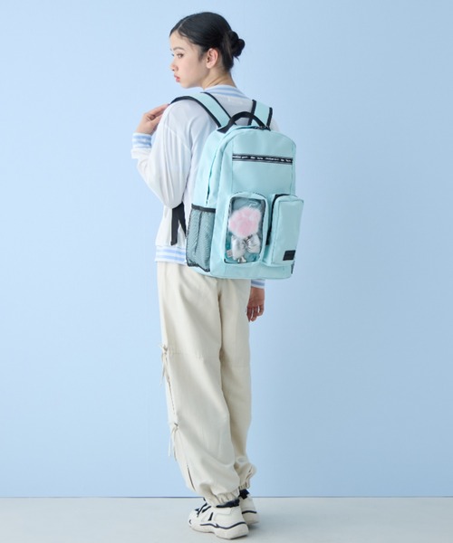 BISKEE（ビスキー）の「【BISKEE】クリアポケット付きデイバッグ19L