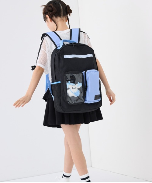 BISKEE（ビスキー）の「【BISKEE】クリアポケット付きデイバッグ19L
