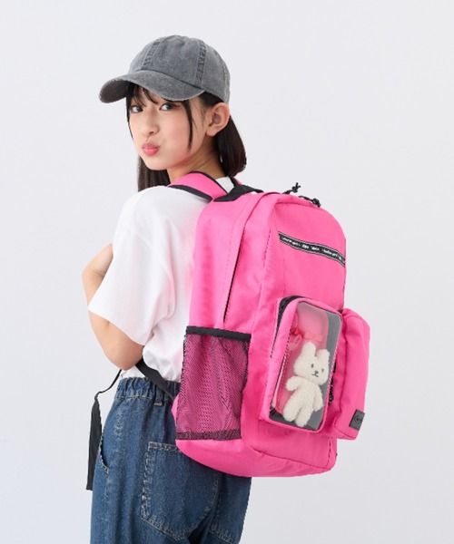BISKEE（ビスキー）の「【BISKEE】クリアポケット付きデイバッグ19L