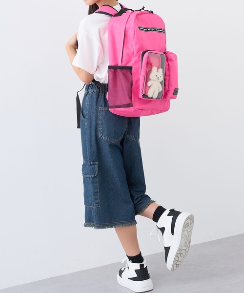 セール】【BISKEE】クリアポケット付きデイバッグ19L/リュック/バック