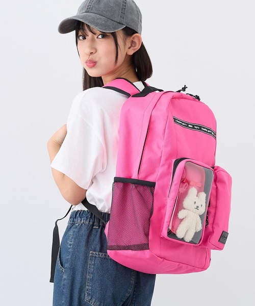 セール】【BISKEE】クリアポケット付きデイバッグ19L/リュック/バック