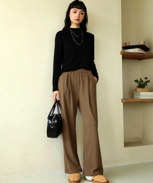 OSYAREVO(オシャレボ)の「タック入り スウェット パンツ(スウェットパンツ・レディース・ブラウン/チャコール/グレー/クリーム・MEDIUM/LARGE/X-LARGE)」の17枚目の写真