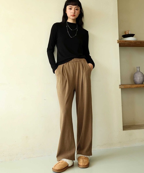 OSYAREVO(オシャレボ)の「タック入り スウェット パンツ(スウェットパンツ・レディース・ブラウン/チャコール/グレー/クリーム・MEDIUM/LARGE/X-LARGE)」の16枚目の写真
