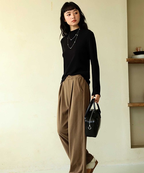 OSYAREVO(オシャレボ)の「タック入り スウェット パンツ(スウェットパンツ・レディース・ブラウン/チャコール/グレー/クリーム・MEDIUM/LARGE/X-LARGE)」の15枚目の写真