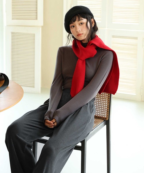 OSYAREVO(オシャレボ)の「タック入り スウェット パンツ(スウェットパンツ・レディース・ブラウン/チャコール/グレー/クリーム・MEDIUM/LARGE/X-LARGE)」の9枚目の写真