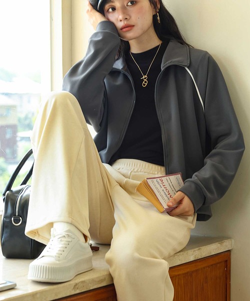 OSYAREVO(オシャレボ)の「タック入り スウェット パンツ(スウェットパンツ・レディース・ブラウン/チャコール/グレー/クリーム・MEDIUM/LARGE/X-LARGE)」の21枚目の写真