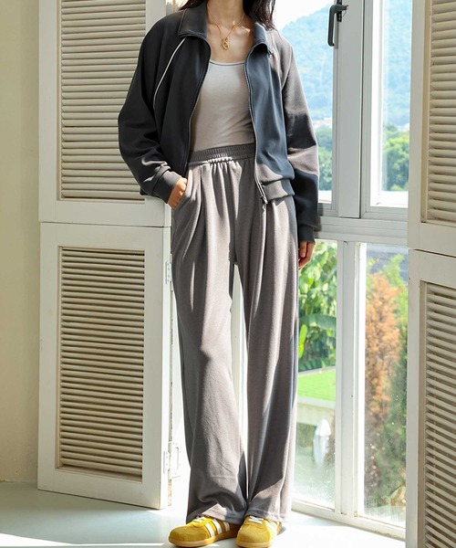 OSYAREVO(オシャレボ)の「タック入り スウェット パンツ(スウェットパンツ・レディース・ブラウン/チャコール/グレー/クリーム・MEDIUM/LARGE/X-LARGE)」の20枚目の写真