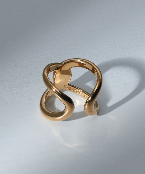 PHILIPPE AUDIBERT（フィリップ オーディベール）の「【PHILIPPE AUDIBERT】クロスゴールドリング bague Joy lisse,laiton BG3980（リング・レディース・ゴールド・FREE）」の3枚目の写真