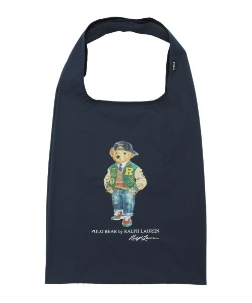 POLO RALPH LAUREN(ポロ ラルフ ローレン)の「POLO RALPH LAUREN ショルダーレインバッグベア(エコバッグ/サブバッグ・レディース・ブルー系その他/ネイビー/キャメル/グリーン・FREE)」の3枚目の写真