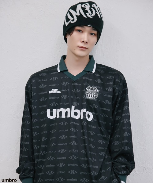 UMBRO(アンブロ)の「【UMBRO/アンブロ】ビッグロゴビーニー ニット帽(ニットキャップ/ビーニー・レディース・ブラック/グレー/アイボリー・ONESIZE)」の11枚目の写真