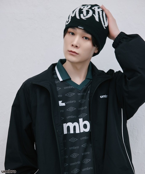 UMBRO(アンブロ)の「【UMBRO/アンブロ】ビッグロゴビーニー ニット帽(ニットキャップ/ビーニー・レディース・ブラック/グレー/アイボリー・ONESIZE)」の10枚目の写真