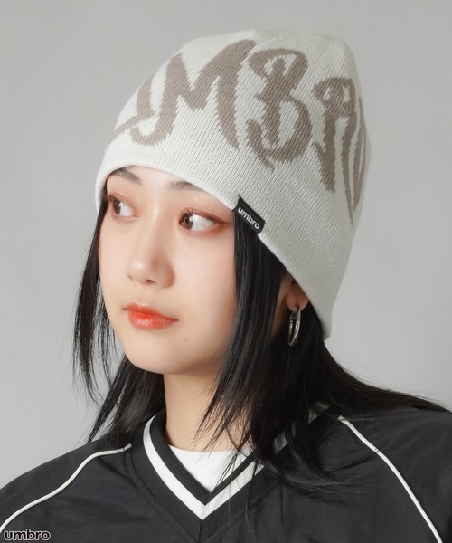 UMBRO(アンブロ)の「【UMBRO/アンブロ】ビッグロゴビーニー ニット帽(ニットキャップ/ビーニー・レディース・ブラック/グレー/アイボリー・ONESIZE)」の19枚目の写真