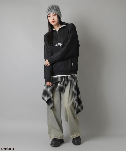 UMBRO(アンブロ)の「【UMBRO/アンブロ】ビッグロゴビーニー ニット帽(ニットキャップ/ビーニー・レディース・ブラック/グレー/アイボリー・ONESIZE)」の15枚目の写真