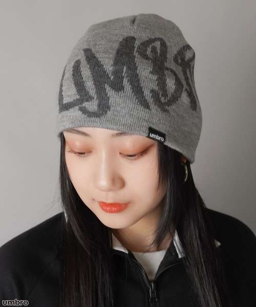 UMBRO(アンブロ)の「【UMBRO/アンブロ】ビッグロゴビーニー ニット帽(ニットキャップ/ビーニー・レディース・ブラック/グレー/アイボリー・ONESIZE)」の22枚目の写真