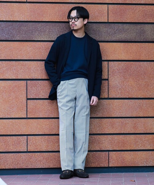 ラルディーニ⭐️ニットジャケット46 44‼️コットンニット⭐️キャメルブラウン セール】LARDINI / コットン ニットジャケット（ニット/セーター
