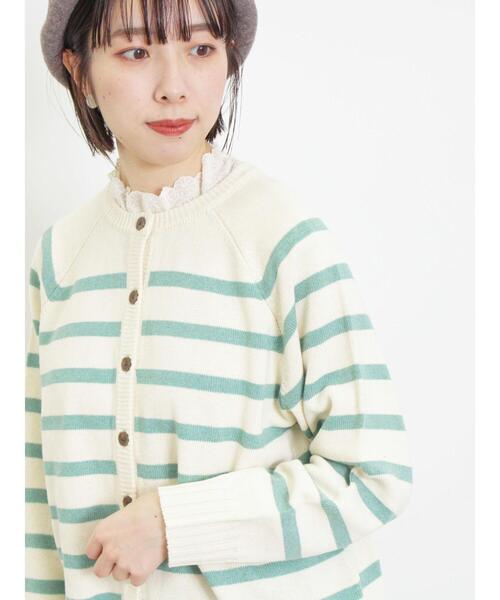 Samansa Mos2（サマンサ モスモス）の「【保湿加工】襟レースギャザーカットソー（Tシャツ/カットソー・レディース・ブラック/キナリ/オフホワイト・F）」の10枚目の写真