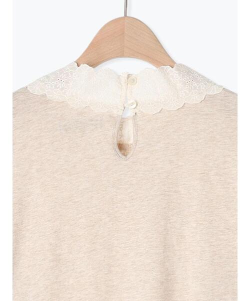 Samansa Mos2（サマンサ モスモス）の「【保湿加工】襟レースギャザーカットソー（Tシャツ/カットソー・レディース・ブラック/キナリ/オフホワイト・F）」の20枚目の写真