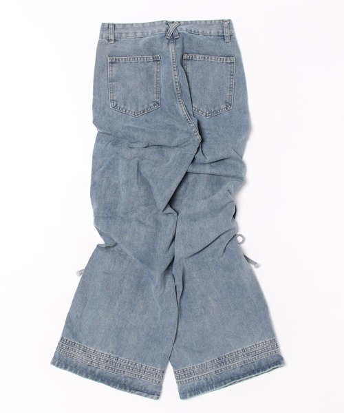 M DOLLY（エムドリー）の「twin ribbon denim cargo pants/ツインリボンデニムカーゴパンツ（デニムパンツ・レディース・ライトブルー・S/M）」の8枚目の写真