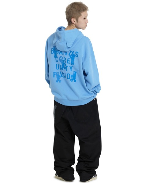 OY（オーワイ）の「『OY/オーワイ』 PLAYFUL ODOLLY EAR HOODIE ZIP UP/プレイフルオードリーイヤーZIPUPパーカー（パーカー・レディース・ブラック/ブルー・L/M）」の11枚目の写真