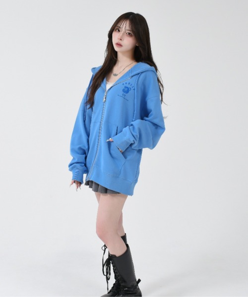 OY プレイフルオードリーイヤーZIPUPパーカー OY/オーワイ』 PLAYFUL ODOLLY EAR HOODIE ZIP UP/プレイフル