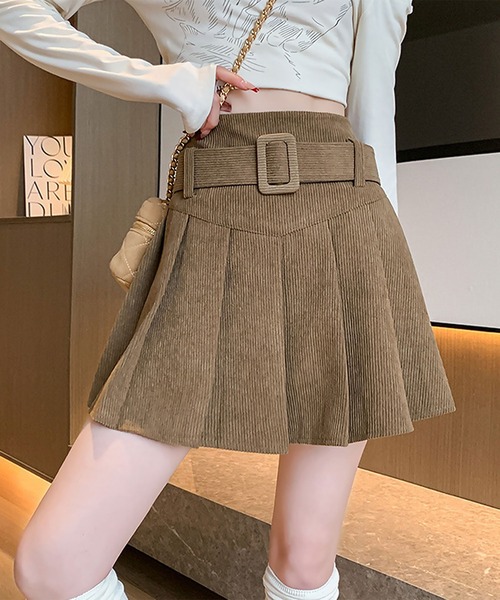 blackdia ocean(ブラックダイヤオーシャン)の「blackdia ocean コーデュロイプリーツミニスカート(スカート・レディース・ライトブラウン/ブラウン/ブラック・MEDIUM/SMALL)」の19枚目の写真