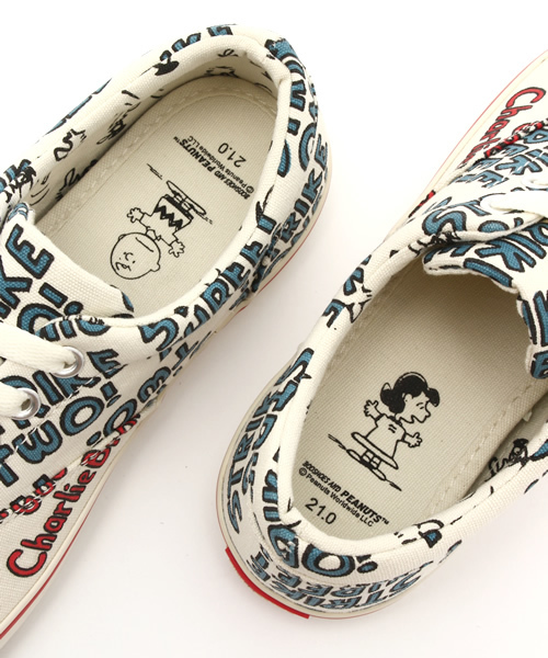 Sneakers.（スネイカーズ）の「ローカットシューズ　野球スヌーピー柄（スニーカー・キッズ・ナチュラル・18/20/19/21/13/17/16/14/15 ）」の4枚目の写真