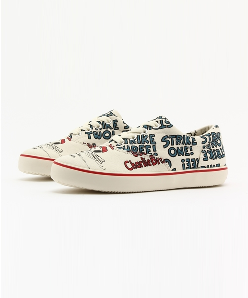 Sneakers.（スネイカーズ）の「ローカットシューズ　野球スヌーピー柄（スニーカー・キッズ・ナチュラル・18/20/19/21/13/17/16/14/15 ）」の6枚目の写真