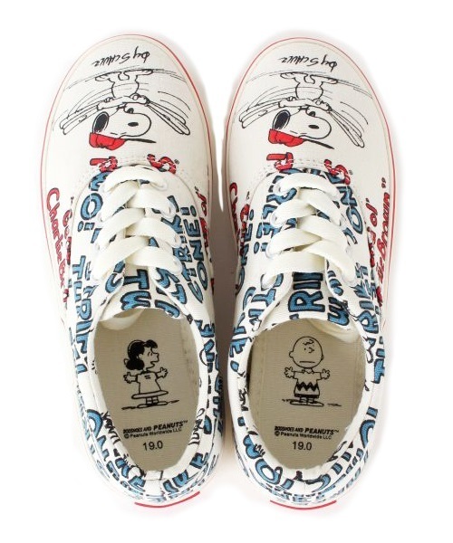 Sneakers.（スネイカーズ）の「ローカットシューズ　野球スヌーピー柄（スニーカー・キッズ・ナチュラル・18/20/19/21/13/17/16/14/15 ）」の7枚目の写真