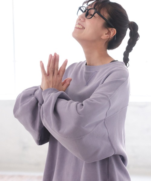 soulberry（ソウルベリー）の「甘じょっぱいスウェット（スウェット・レディース・ライトパープル・5L/4L/3L/LL/L/M）」の4枚目の写真