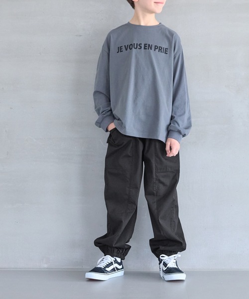 coca（coca）（コカ）の「キッズ　パラシュートパンツ（カーゴパンツ・キッズ・ブラック/グレー・150/140/130/120）」の6枚目の写真