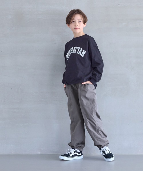 coca（coca）（コカ）の「キッズ　パラシュートパンツ（カーゴパンツ・キッズ・ブラック/グレー・150/140/130/120）」の8枚目の写真