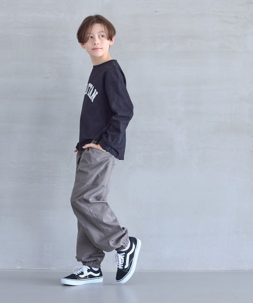 coca（coca）（コカ）の「キッズ　パラシュートパンツ（カーゴパンツ・キッズ・ブラック/グレー・150/140/130/120）」の9枚目の写真