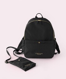 TOCCA リュック バックバック A4収納 A4サイズ対応・撥水・PCポケット付き】SIDE RIBBON BACKPACK