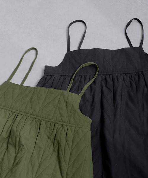 antiqua(アンティカ)の「インド綿キャミソールワンピース(ワンピース・レディース・ブラック/カーキ・ONESIZE)」の19枚目の写真