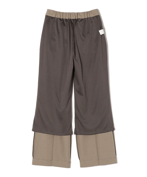 SHIPS Colors（シップス カラーズ）の「SHIPS Colors:〈手洗い可能〉セミフレア パンツ(セットアップ対応可能)◇（その他パンツ・レディース・グレー/ネイビー/ベージュ・MEDIUM/SMALL）」の4枚目の写真