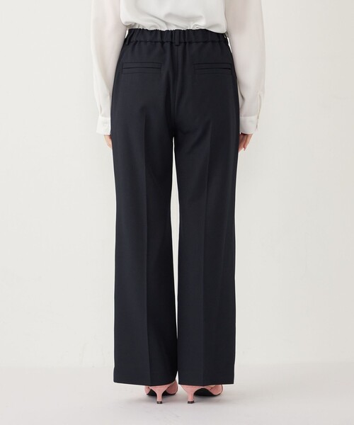 SHIPS Colors（シップス カラーズ）の「SHIPS Colors:〈手洗い可能〉セミフレア パンツ(セットアップ対応可能)◇（その他パンツ・レディース・グレー/ネイビー/ベージュ・MEDIUM/SMALL）」の10枚目の写真