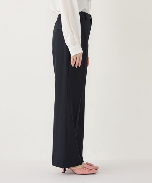 SHIPS Colors（シップス カラーズ）の「SHIPS Colors:〈手洗い可能〉セミフレア パンツ(セットアップ対応可能)◇（その他パンツ・レディース・グレー/ネイビー/ベージュ・MEDIUM/SMALL）」の11枚目の写真