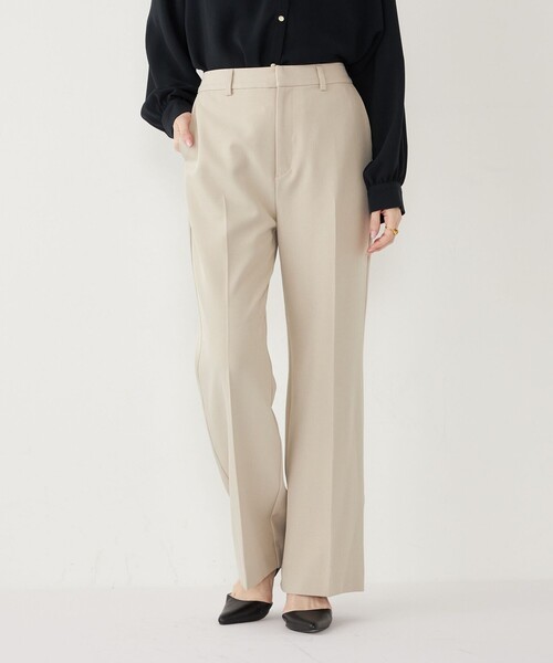 SHIPS Colors（シップス カラーズ）の「SHIPS Colors:〈手洗い可能〉セミフレア パンツ(セットアップ対応可能)◇（その他パンツ・レディース・グレー/ネイビー/ベージュ・MEDIUM/SMALL）」の20枚目の写真