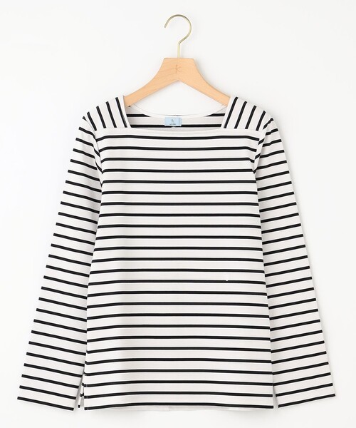 組曲（クミキョク）の「フレンチロング Ｔシャツ（Tシャツ/カットソー・レディース・アイボリー系/ブラック系1・7/6/5）」の12枚目の写真
