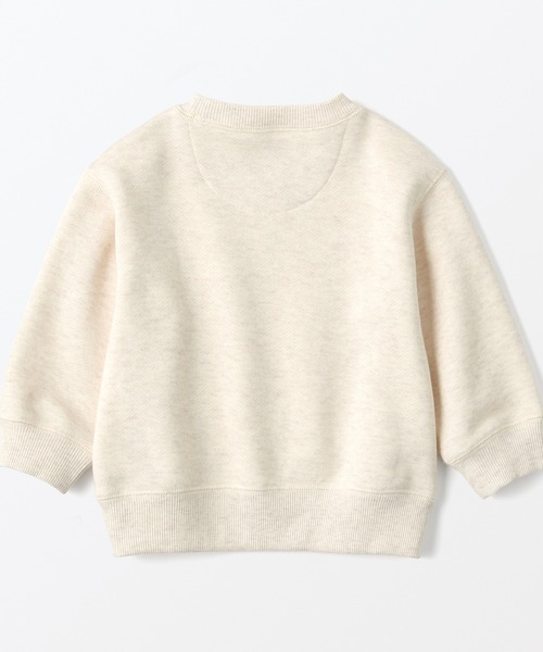 無印良品（ムジルシリョウヒン）の「ベビー　あたまするっと　裏毛スウェットシャツ（スウェット・キッズ・グリーン系/ライトイエロー/ネイビー/ライトベージュ/ライトピンク/グレー・100/80/90）」の17枚目の写真