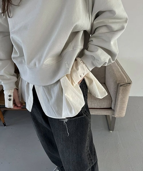 WILLFULLY（ウィルフリー）の「back tag selectable size sweat（スウェット・レディース・セージグリーン/レモンイエロー/アッシュ・S/M）」の19枚目の写真