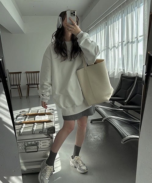 WILLFULLY（ウィルフリー）の「back tag selectable size sweat（スウェット・レディース・セージグリーン/レモンイエロー/アッシュ・S/M）」の22枚目の写真