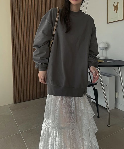 WILLFULLY（ウィルフリー）の「back tag selectable size sweat（スウェット・レディース・セージグリーン/レモンイエロー/アッシュ・S/M）」の8枚目の写真