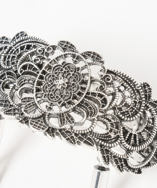 HARE（ハレ）の「vingtageヘアバレッタ(HARE)（バレッタ/ヘアクリップ・レディース・シルバー・FREE）」の2枚目の写真