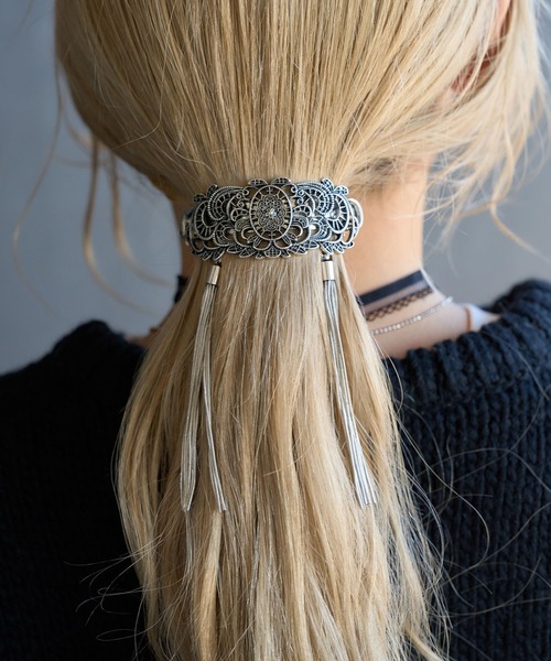 HARE（ハレ）の「vingtageヘアバレッタ(HARE)（バレッタ/ヘアクリップ・レディース・シルバー・FREE）」の22枚目の写真