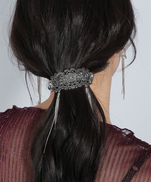 HARE（ハレ）の「vingtageヘアバレッタ(HARE)（バレッタ/ヘアクリップ・レディース・シルバー・FREE）」の20枚目の写真