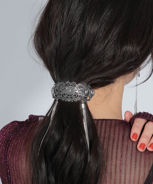 HARE（ハレ）の「vingtageヘアバレッタ(HARE)（バレッタ/ヘアクリップ・レディース・シルバー・FREE）」の21枚目の写真
