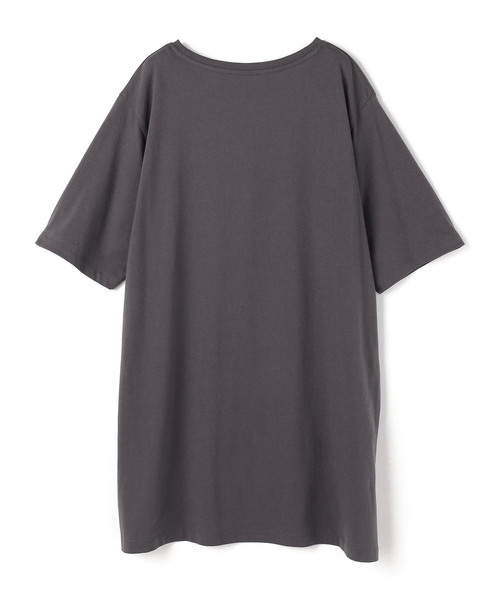 anyfee（エニフィー）の「【anyfee/プラスサイズ】USAコットンオーバーサイズベーシック半袖Tシャツ（接触冷感）（Tシャツ/カットソー・レディース・ブラック/チャコール/ホワイト・LL/3L/4L/5L）」の19枚目の写真