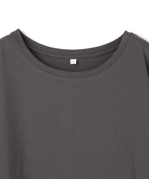 anyfee（エニフィー）の「【anyfee/プラスサイズ】USAコットンオーバーサイズベーシック半袖Tシャツ（接触冷感）（Tシャツ/カットソー・レディース・ブラック/チャコール/ホワイト・LL/3L/4L/5L）」の20枚目の写真
