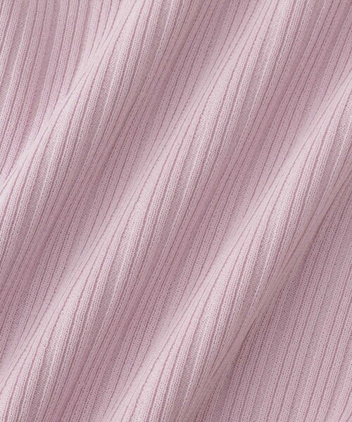 【新品】ジュンアンドロペ　針抜きリブ衿使い5分袖ラインニット セール】針抜きリブ衿使い5分袖ラインニット（ニット/セーター